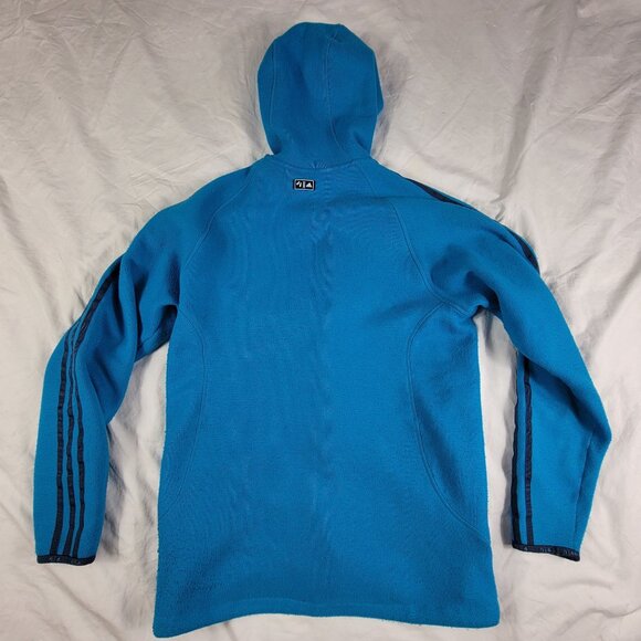 Adidas Adults Medium Blue Track Sweater Casual Outdoors Athletic Long Sleeve - Picture 2 of 11